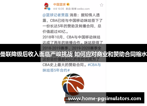 曼联降级后收入面临严峻挑战 如何应对商业和赞助合同缩水